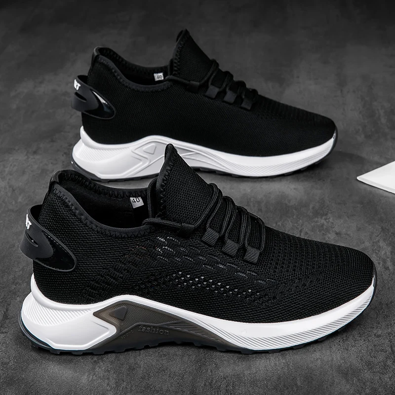 

Spring Comfortable Flying Shoes Men's Heightening Shoes 8cm Sports and Leisure All Invisible Inner Heightening Men's Shoes 6CM