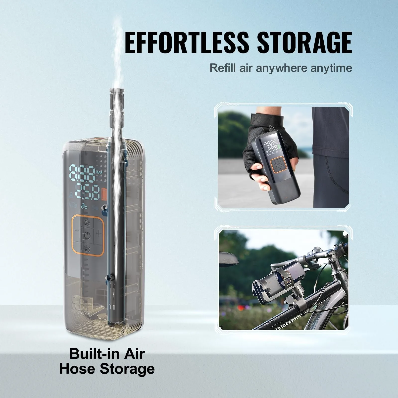 40000mAh battery Air injector,80L/min tire inflator,portable compressor,portable air pump,Electric inflator,tyre inflators