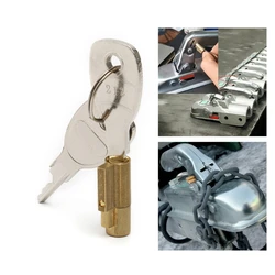 Trailer Coupling Lock with Keys Reliable Theft Prevention Sturdy Rust-resistance Compatible for Caravans RVs Truck Boats H9EE