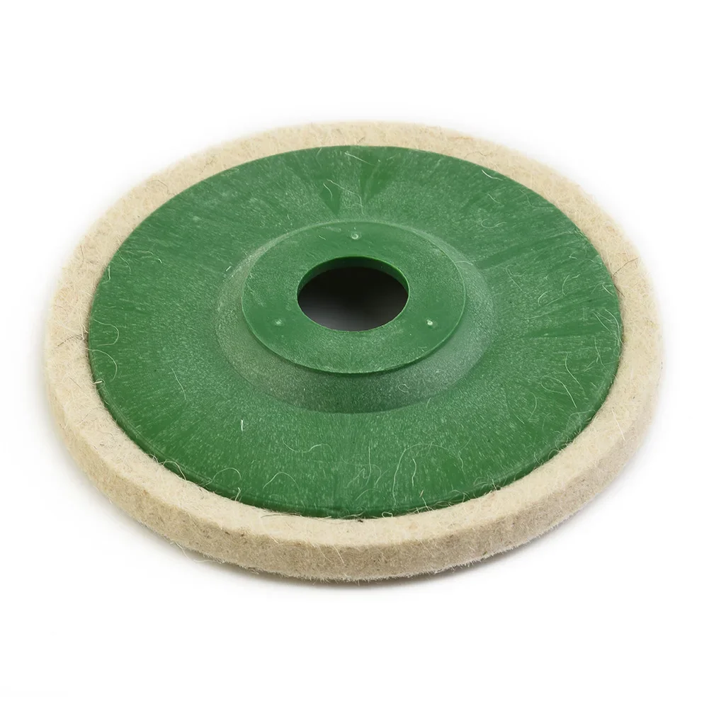 

1pcs 125*22mm Wool Buffing Polishing Wheel Felt Pad 5 Inch Buffer Polish Discs For Angle Grinder For Wood Metal Buffing