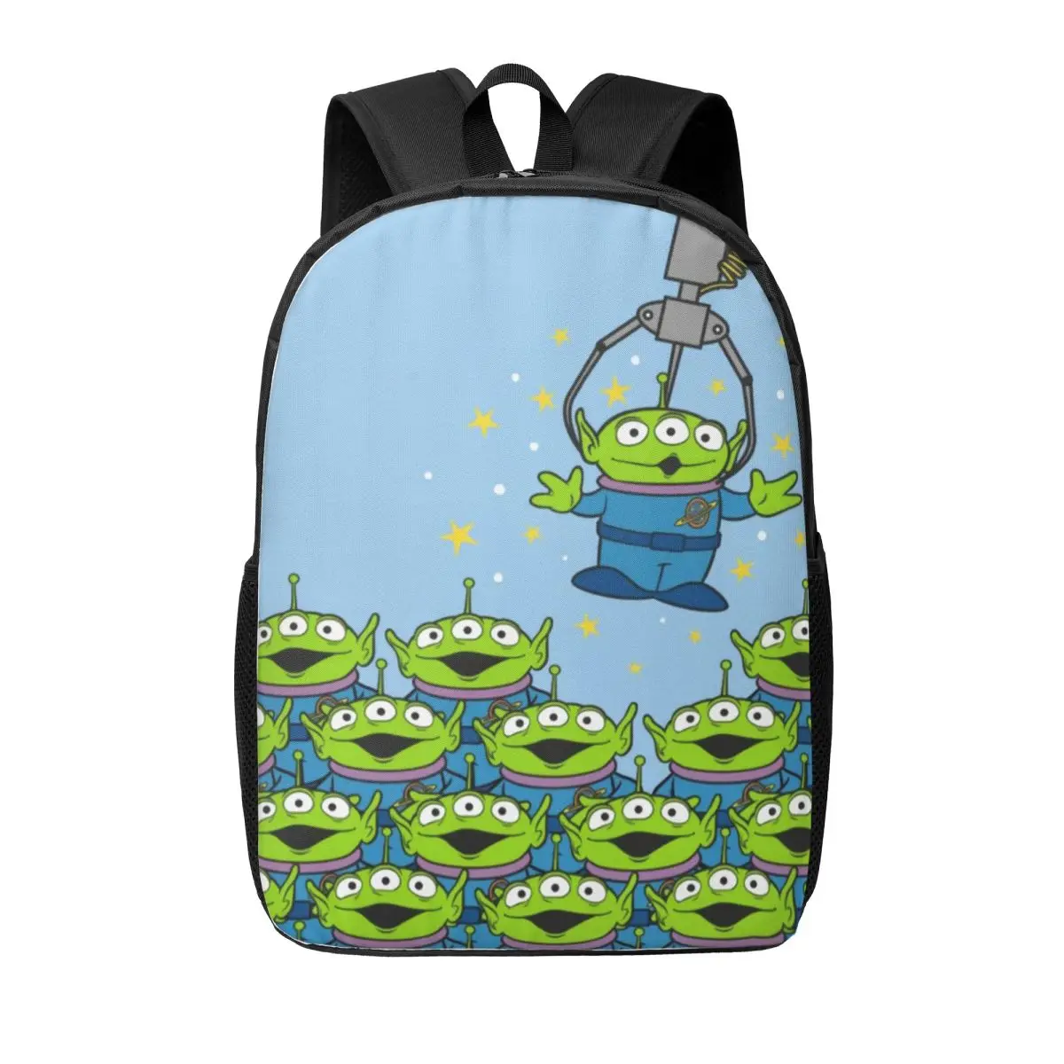 Custom Toy Story Backpack for Women Men School College Student Bookbag Fits 15 Inch Laptop Green Aliens Anime Bags