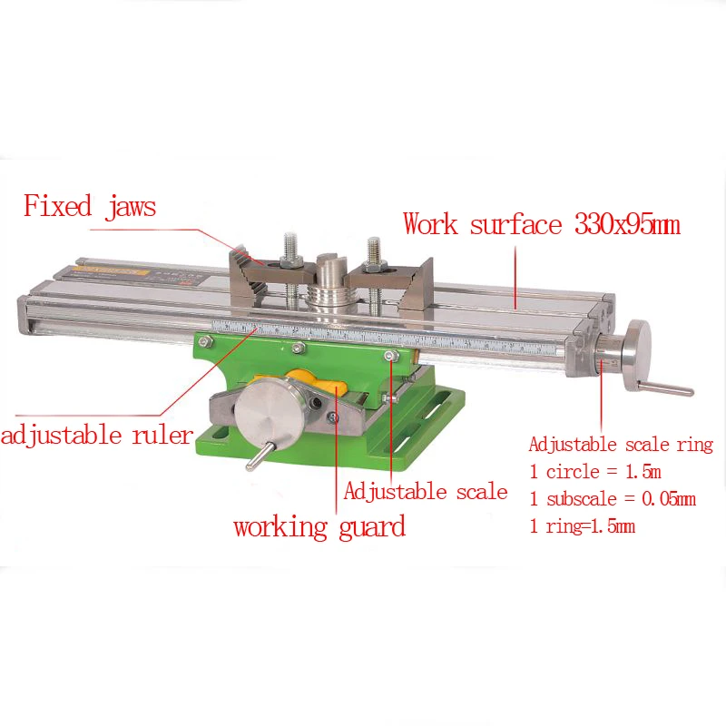 MINIQ Multifunction Drill Vise Fixture Working Table Mini Precision Milling Machine Worktable