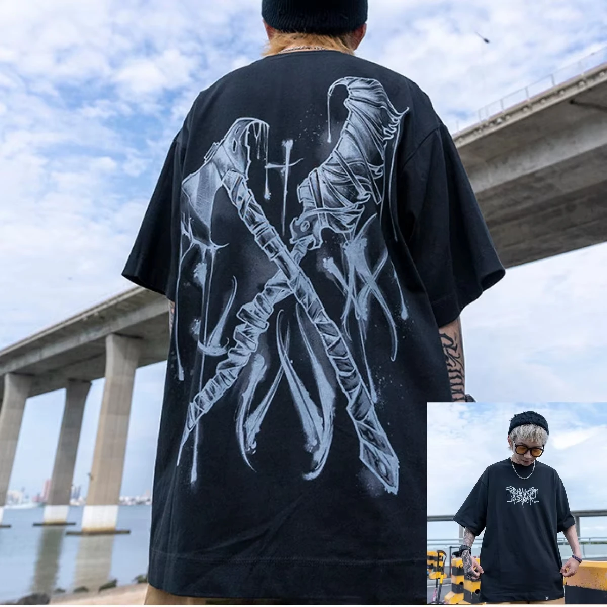 2026 West Coast Chicano Tattoo Art Retro Style Summer Casual T-Shirt Men's and Women's Luxury Brand Top