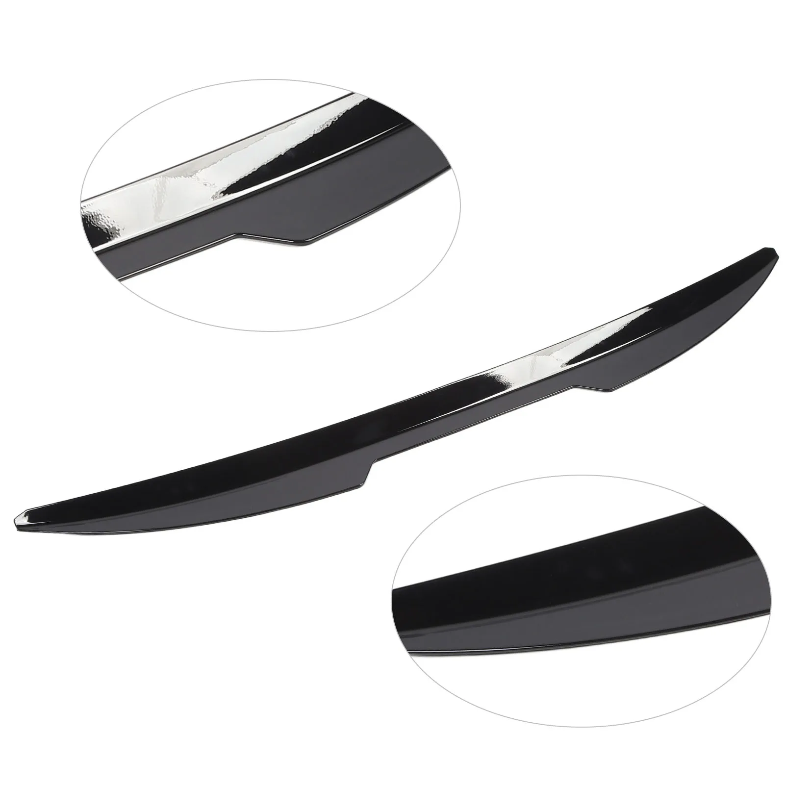 Rear Trunk Spoiler Wing Stylish Rugged Wear Resistant Rear Trunk Roof Lip Spoiler For Focus MK3 ST Glossy Black