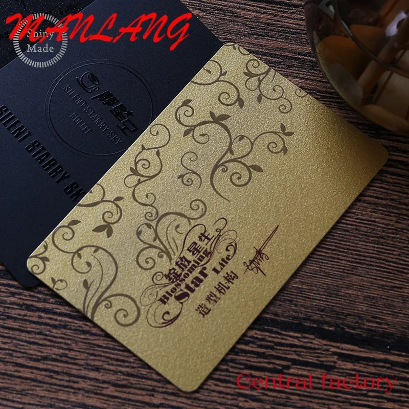 Custom  High grade custom embossed business card printing pvc cards