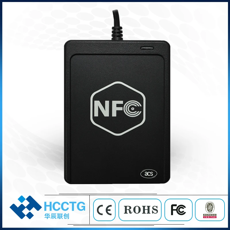 Lector de tarjetas NFC inteligente sin contacto USB con un ranura SAM compatible con ISO 7816 ACR1251U