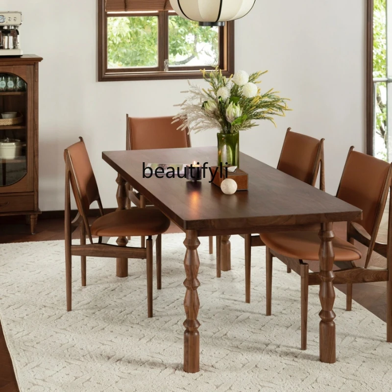 

Dining Table Simple Modern Solid Wood Dining Table Living Room Long Table Designer Workbench Log