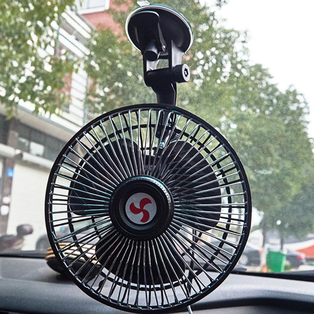 

Automotive Vehicle Dashboard Fan Suction Cup Cooler Car Air Cooling Double Head