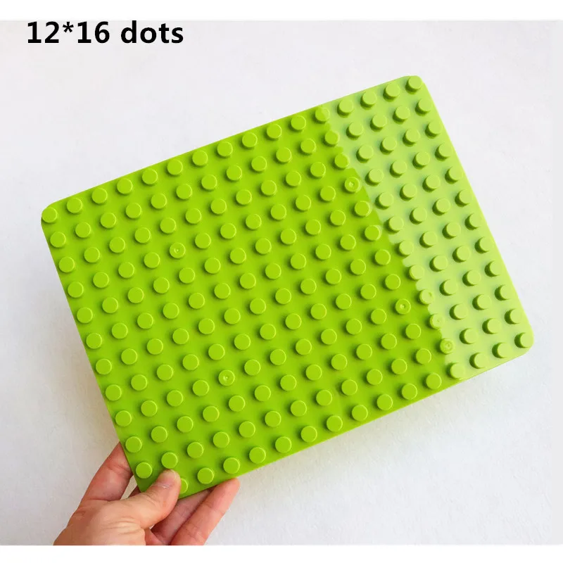 Large Building Blocks Base Plate 12x16 16x16 16x32  Dots Construction Toy for Toddlers and Kids Marble Run Display Board