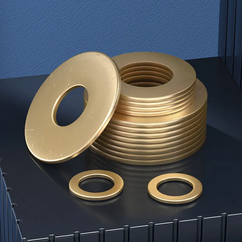 

M3-M12 GB97 Metric Brass Flat Gasket Fastener Pure Circular meson for Screw Bolt Plain Washer