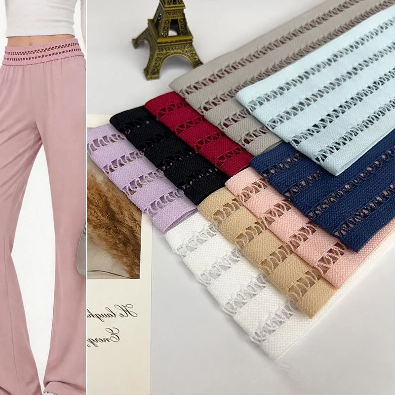 6CM loose and tight high elastic triangular fish ribbon clothing accessories DIY handmade skirt waist neckline decoration