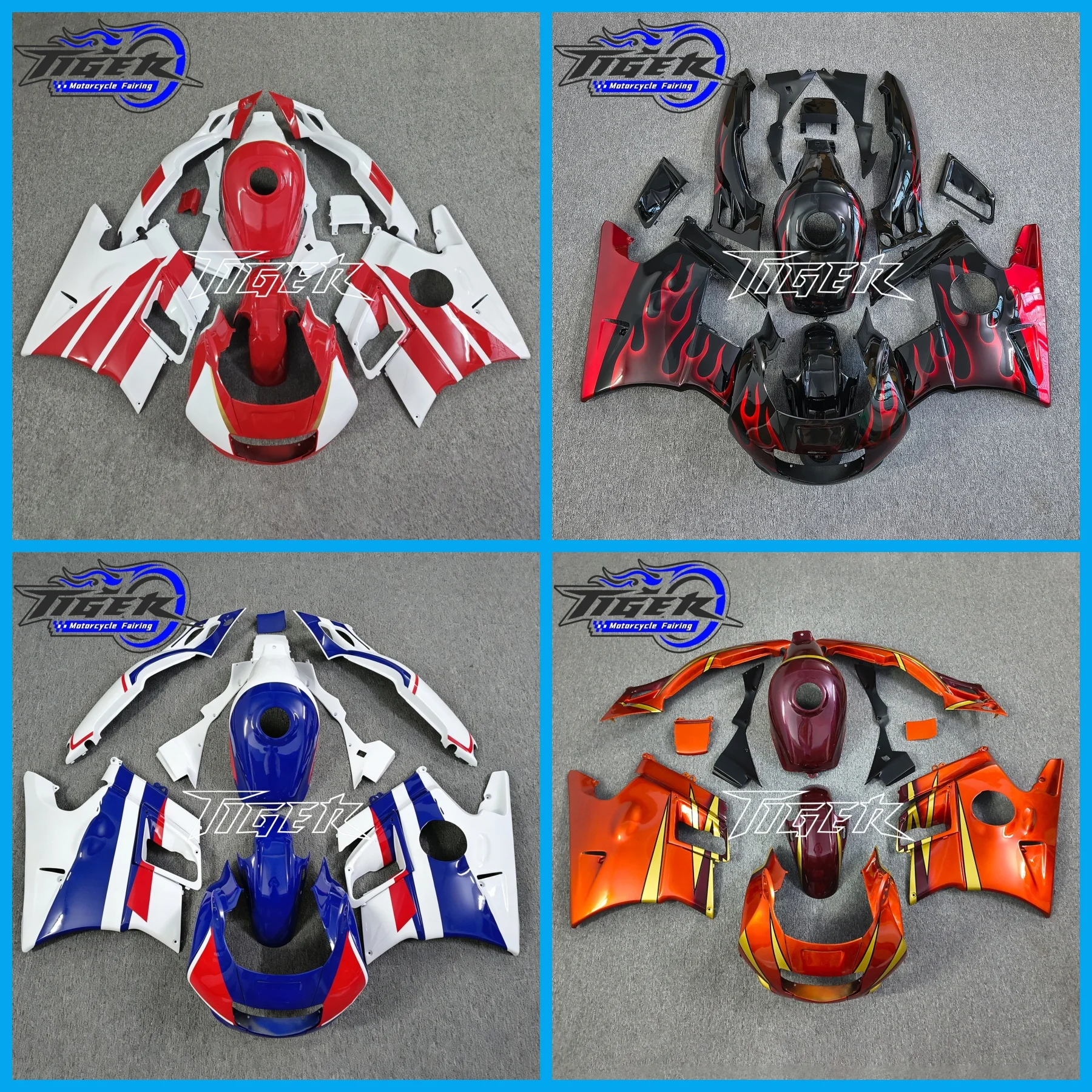 Motorcycle Fairing Kit ABS Plastic Injection Bodykits Full Bodywork Cover For CBR600F CBR600 F2 1991 1992 1993 1994