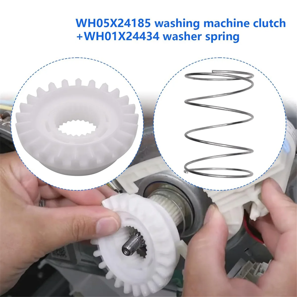 ABXHH غسالة القابض WH05X24185 & غسالة القابض الربيع WH01X24434 ، غسالة الملابس طقم تصليح القابض
