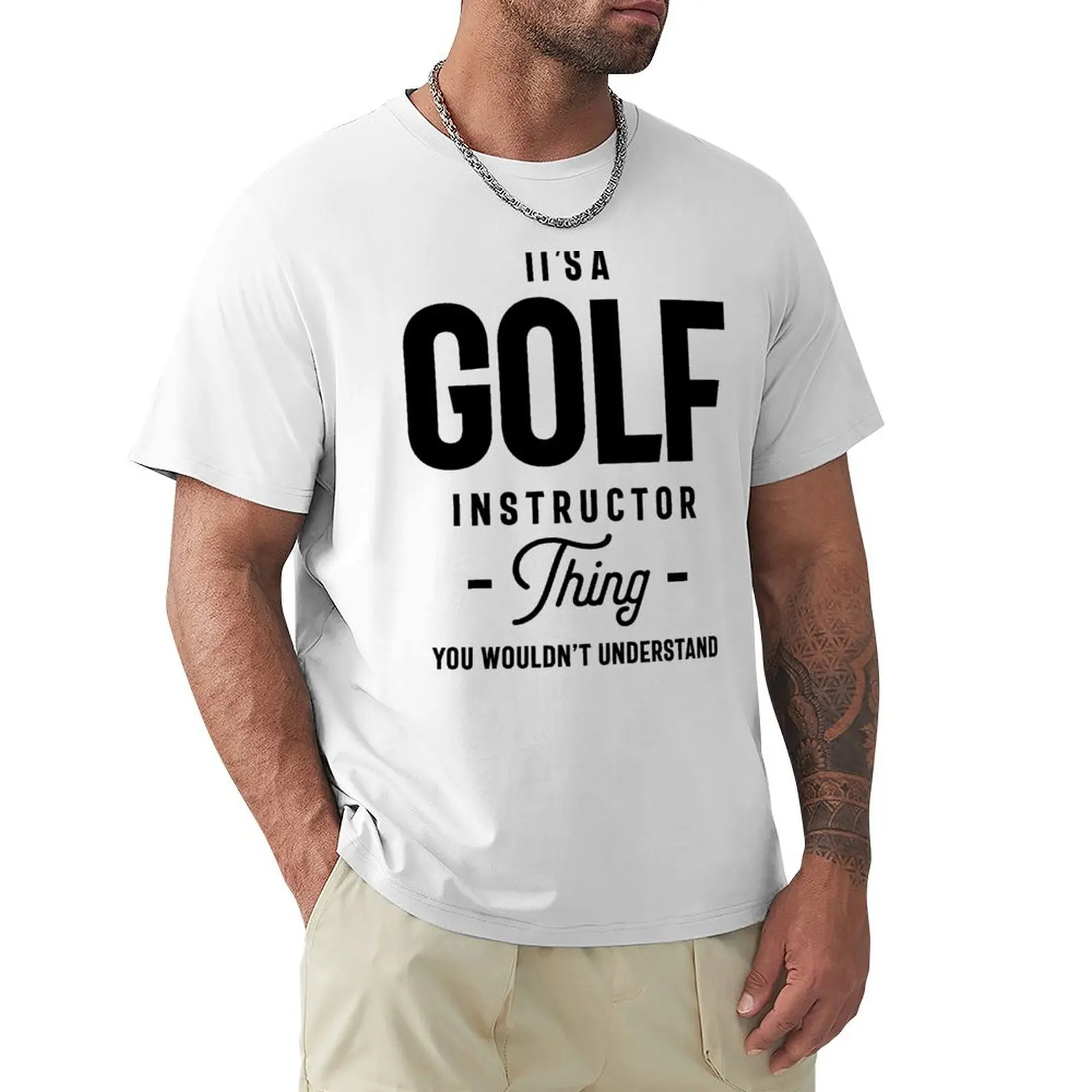 It's A Golf Instructor Thing Job Title Gift T-Shirt quick drying anime tops men t shirt