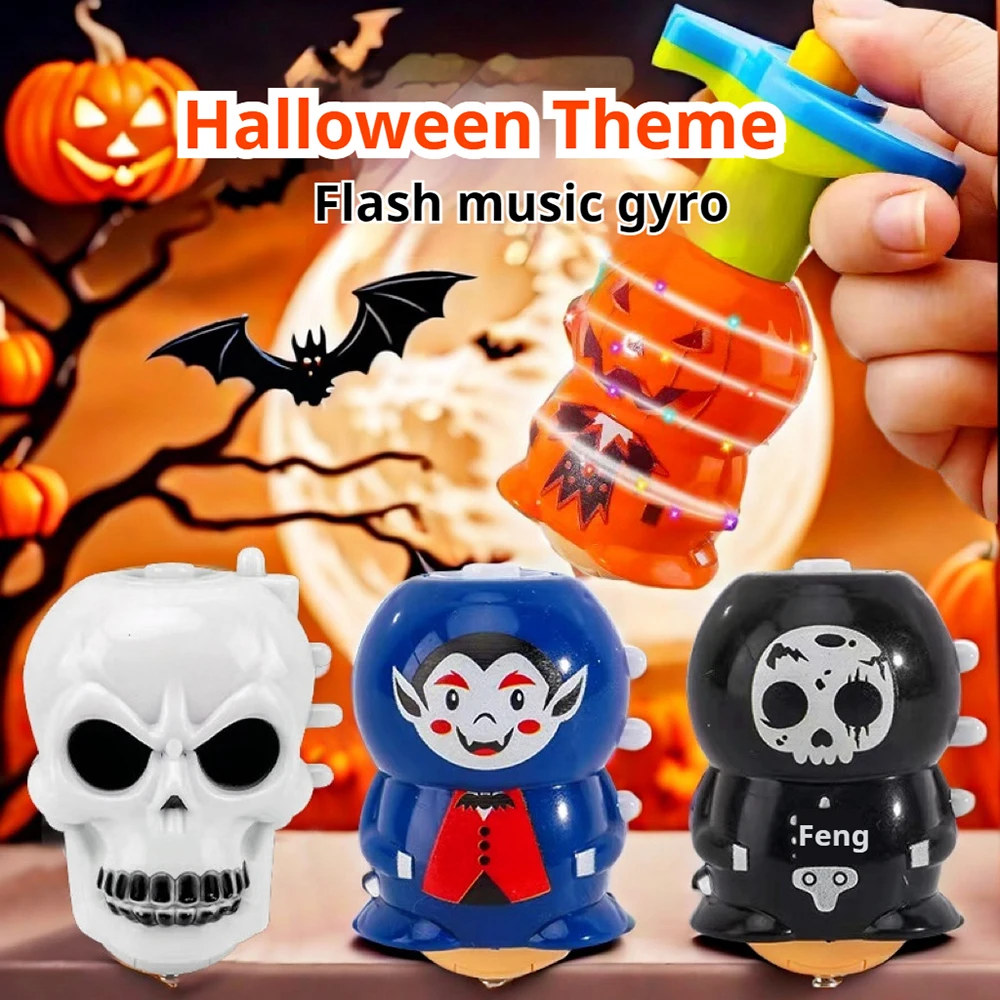 

Halloween Gyro Toy Easter Theme For Boys And Girls Spinning Lights Music Gyro Gift Birthday Gift