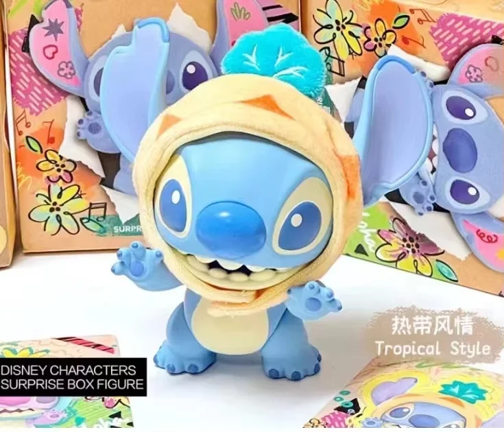 Disney Stitch coole Transformation Serie Blind Box Anime Figur Peripherie geräte Mystery Box niedlichen Modell vielseitige trend ige coole Desktop