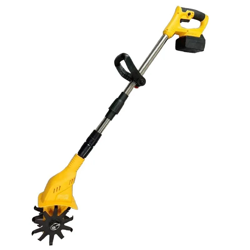 

202520v Handheld Portable Lithium ElectricWireless Ripper Garden With Telescopic Pole Mini Rotary Tiller Cultivator Weeder