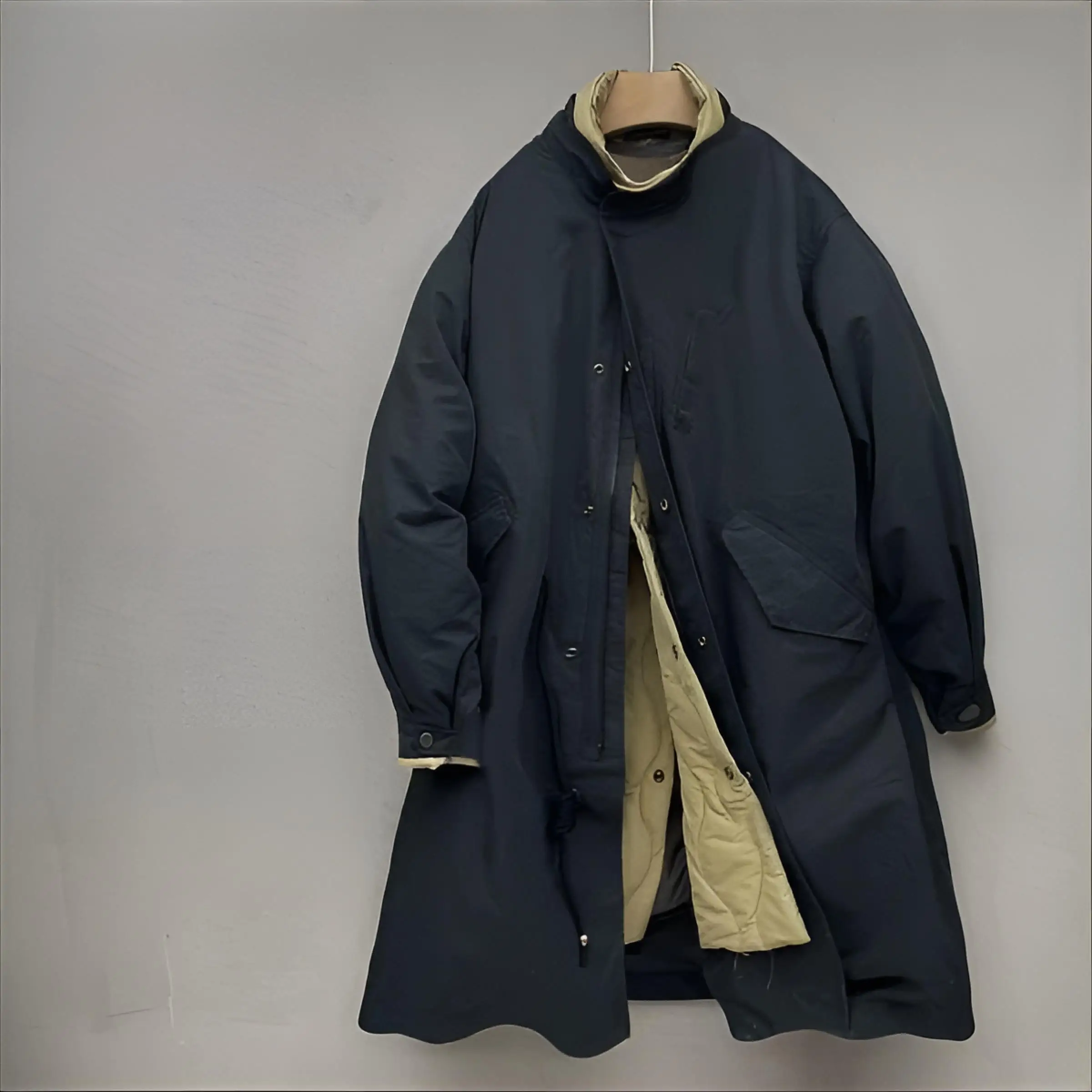 

Мужской демисезонный тренчкот: высококачественная защита от непогоды, спортивный стиль, британский джентльменский шик, идеально подходит для зимы.