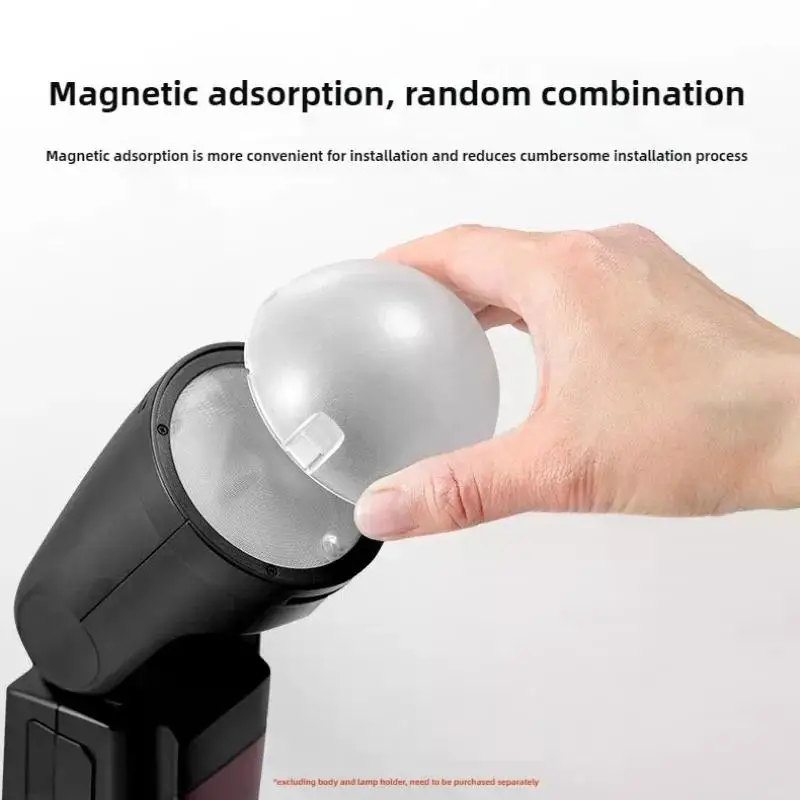AK-R11 Magnetic Dome Diffuser Replacement Gentle Light Effect Durable Flash Accessory for Studio Food Photography