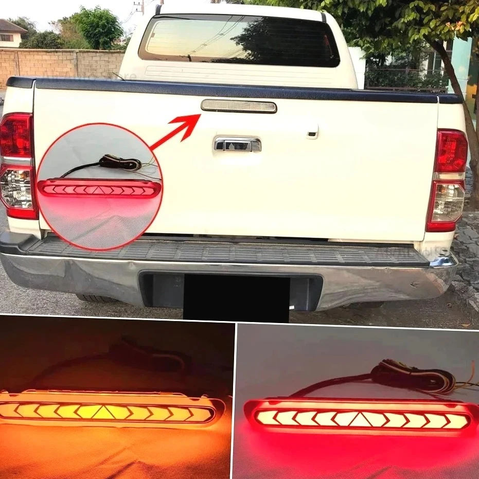 

1PCS LED High Brake Light For Toyota HILUX Vigo 2005 2006 2007 2008 2009 2010 2011 2012 2013 2014 Turn Signal Rear Bumper L