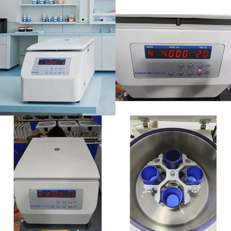 Cenlee TDZ5-WS 4x250ml Centrifuge Stem Cell Large Capacity Swing Bucket Medical Clinical Laboratory Centrifuge