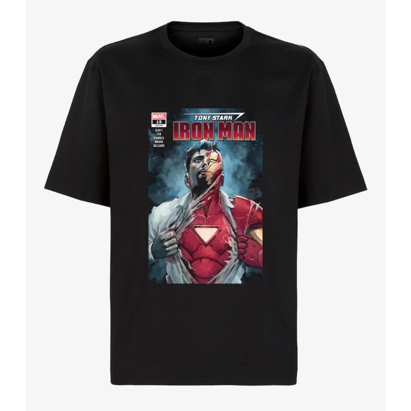 

Iron Man Unisex T-Shirt for Men and Women with Marvel DC Superhero Motif - Printed T-Shirt Combed Cotton Cool Comfortable