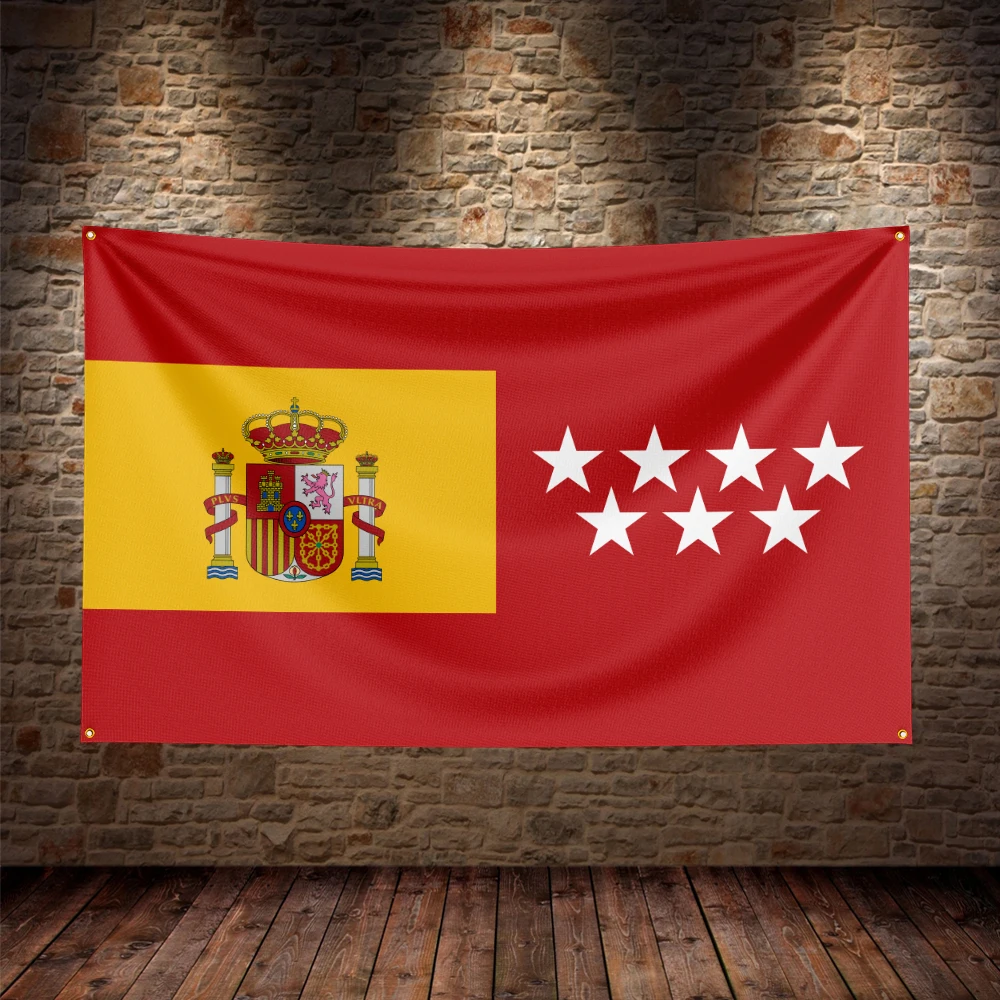 

Single-sided printing of the Spain and Community of Madrid flag