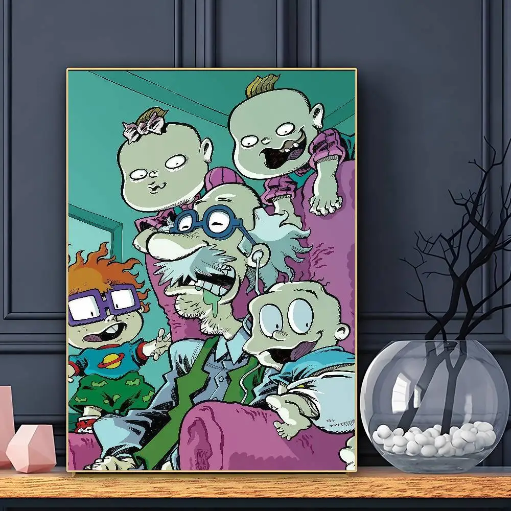 Cartoon R-RUGRATS Poster HD Sticky Wall Art Printing Waterproof Home Living Bed Room Bar Aesthetic Decor