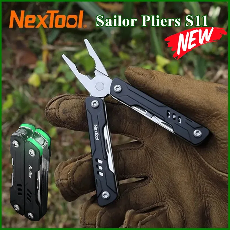 

NexTool Мини-матросские плоскогубцы S11 12-в-1 Мультитул Складной карманный плоскогубцы Нож Отвертка Ножницы Портативный EDC Ручные инструменты для улицы