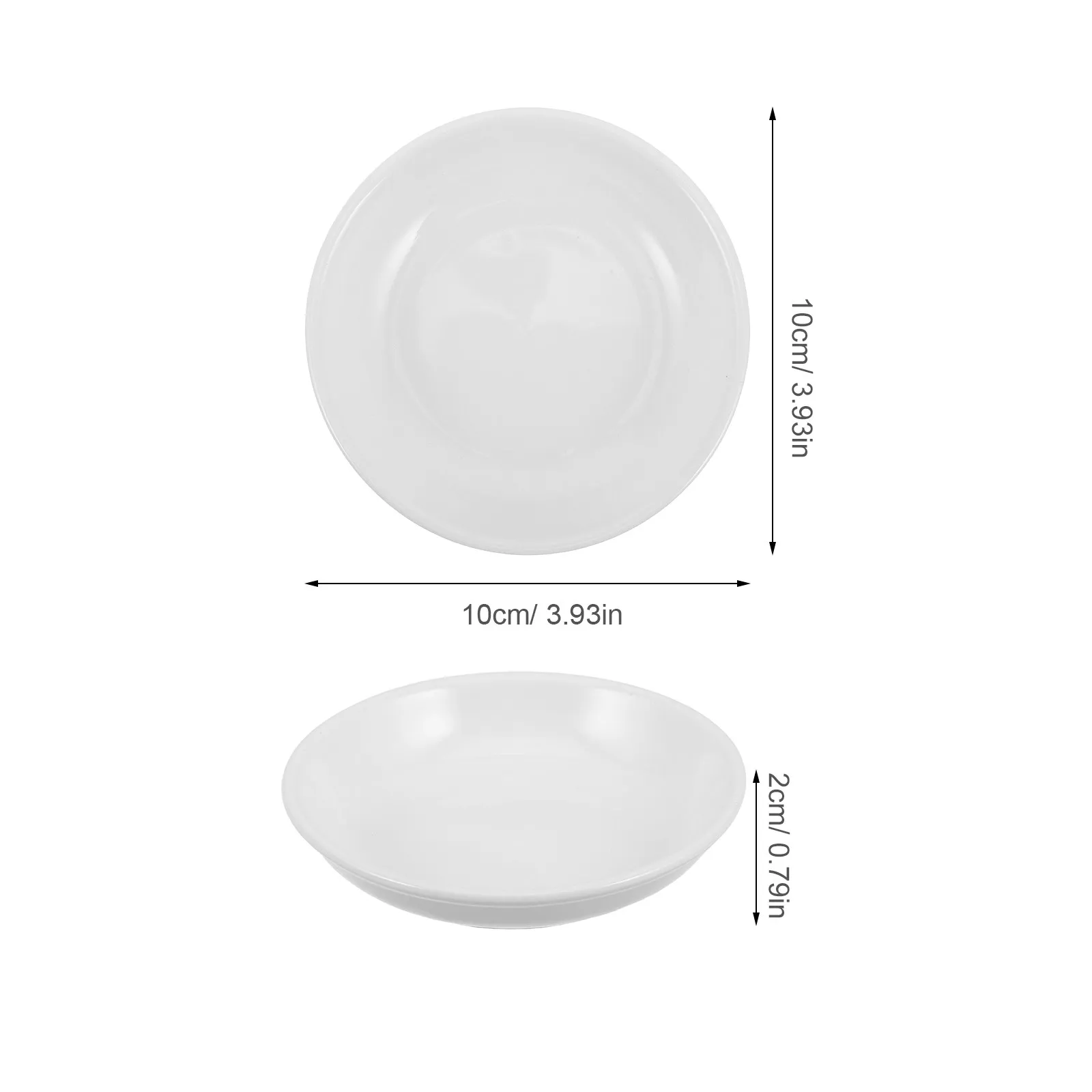 5Pcs Wax Melt Burner Dish Replacement Round Ceramic Tray Oil Warmer Plate Essential Oil Warmer Wax Melt Liner Reusable
