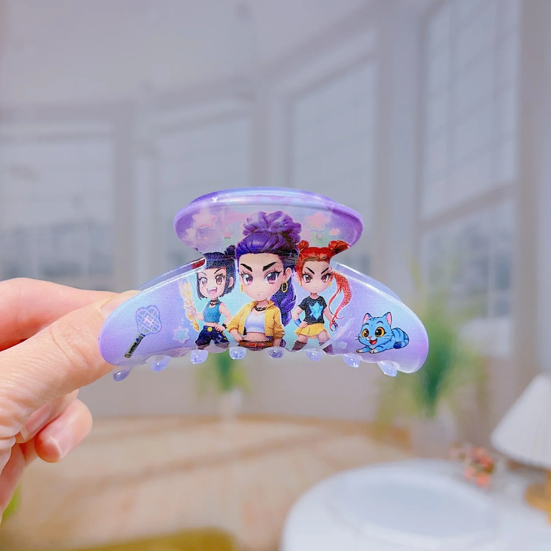 2026 HOT Neue Anime-Haarspangen „Jagdhexengruppe“ Krallenklammern Niedliche Plastik-Haaraccessoires Stilvolle Geschenke für Kinder und Mädchen – Detail 4