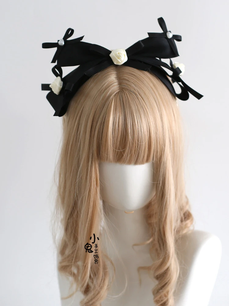 Original Lolita Hair Elegant Ancient Morning Style KC Hair Accessories Doll Sense Headband Top Hat