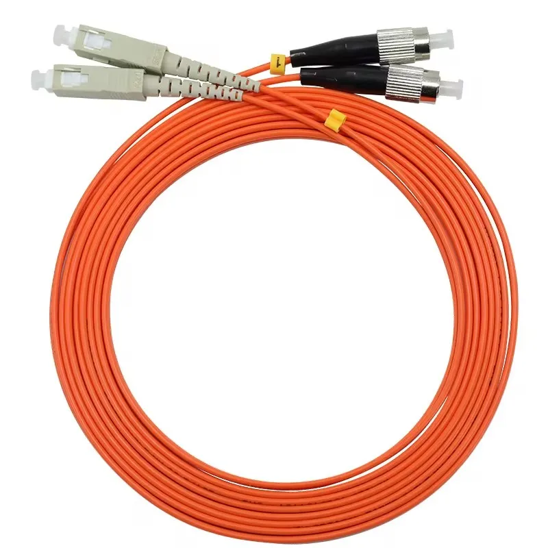 

YOUYSI 10PCS 1000Mbps Multimode fiber jumper SC-FC fiber patch cord SC/UPC-FC/UPC MM Duplex OM2 1m 2m 3m 5m 10m