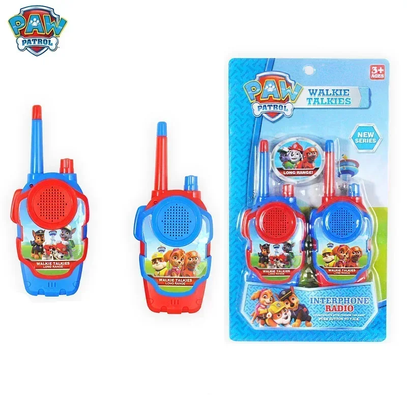 Paw Patrols Toy Walkie Talkies Set Cartoon Kids Radio Interphone Parent-child Toys Outdoor Phone Children Walkie Radio Game Gift