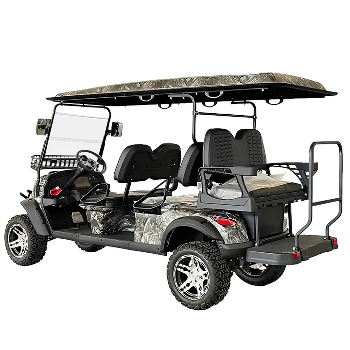 6 Seater 4 Wheel Golf Car Golf Hunting Buggy Electric Lifted Off Road Golf Carts