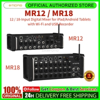 Midas MR12 MR18 12 / 18-Input Digital Mixer for iPad/Android Tablets with Wi-Fi and USB Recorder