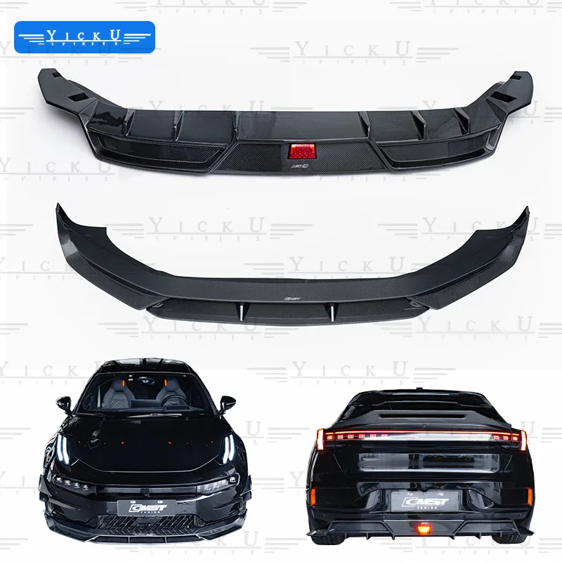 

Высококачественный карбоновый обвес для ZEEKR 001 2021-23: Обновление в стиле CMST — передний сплиттер, передняя накладка, задний диффузор