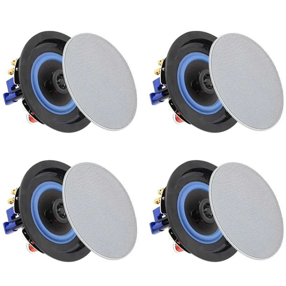 

Herdio 4 Inch 320 Watts 2-Way Bluetooth Ceiling Speakers Package Perfect For Home Theater System Living Room Office Flush Mount