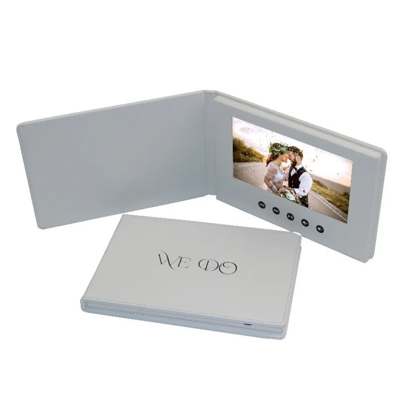 

Leather Advertising Player Greeting Card LCD Brochure Business Brochure Wedding Video Book