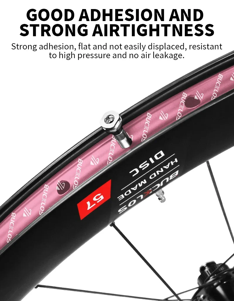 BUCKLOS 10M Fahrrad Tubeless Felgenband 17/19/21/23/25/28/30/32/35mm Breite Fahrrad Felgenstreifen MTB Rennrad Felgenband – Detail 8