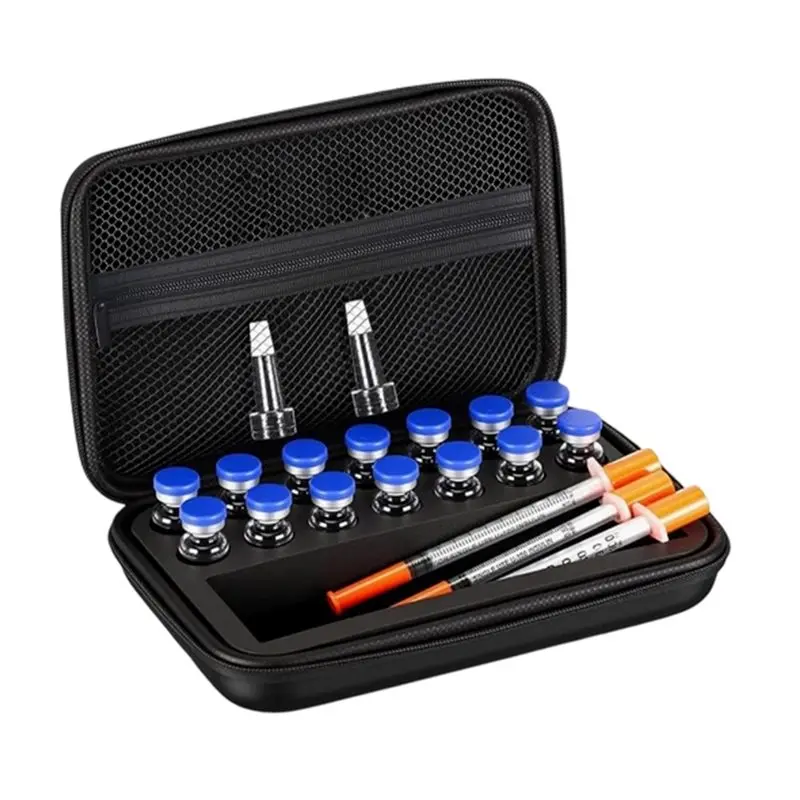 ABIT For Bac Water& Case For Peptide Holds Vials, Glp1, Vial Storage Case, Fridge Freezer Travel