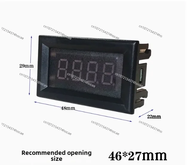 DC ammeter ± DC1V2V3V100V200V positive and negative voltage measurement 0.36 inch 4-digit display head 75V