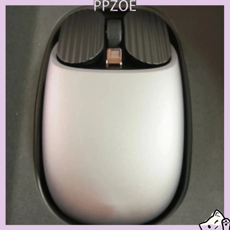 EP115 Wavy Chips Wireless Mouse Bluetooth 2.4G Rechargeable Mice Matte Metal Texture For Office Laptop iPad PC For Small Medium