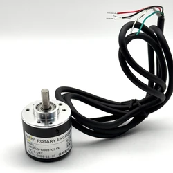 38S6G5-B-G24N Rotary Incremental Encoder AB 2 Phase connection 50/100/200/360P/R 5-24V Solid Shaft DC Open collector output NPN
