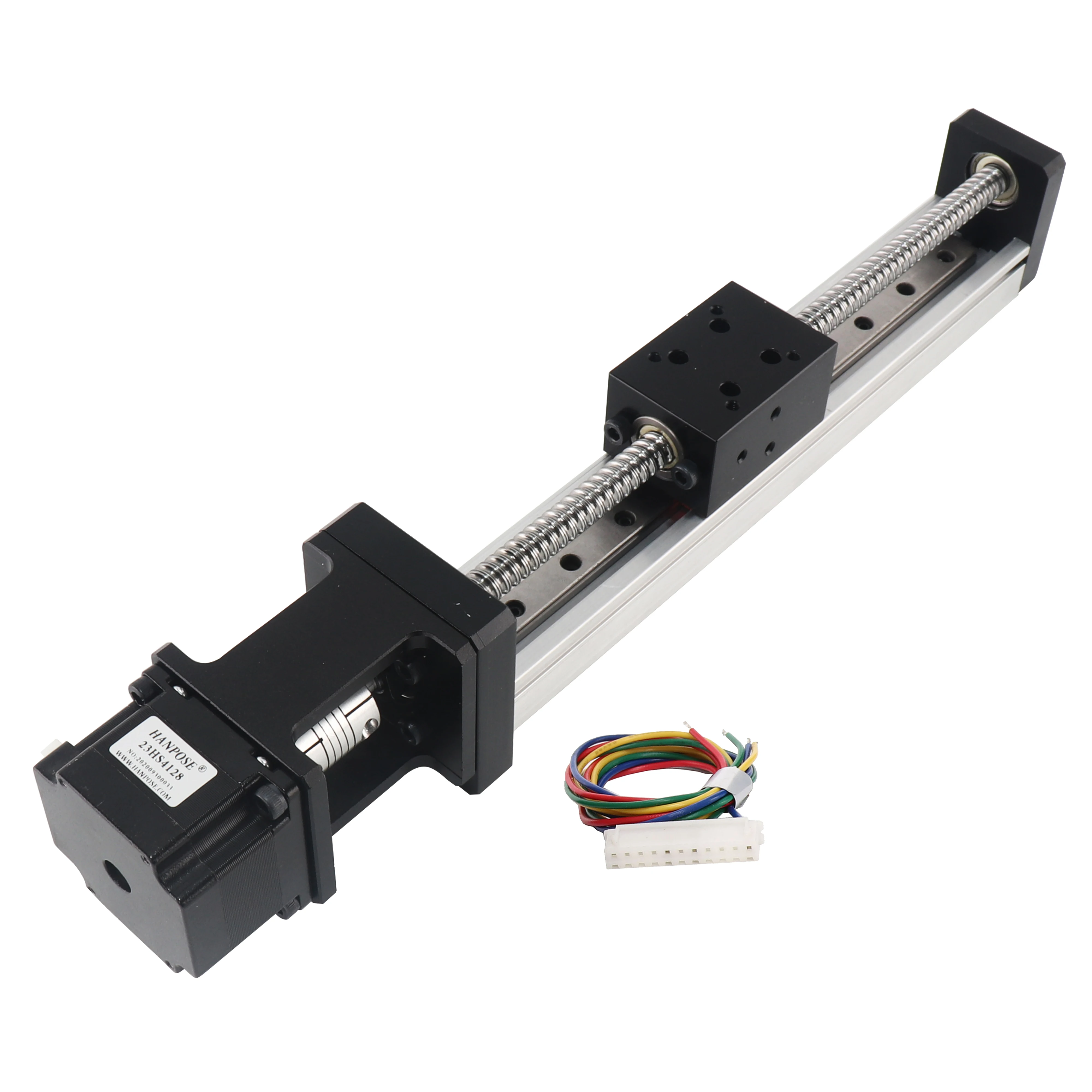 Nema23 Linear Motor 23HS4128 HPV5-1 Cnc Linear Guide Rail Effective Stroke 500mm V-Groove Linear Model
