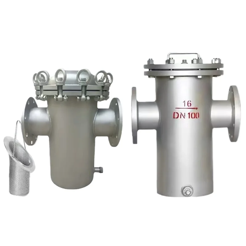 304 316Lステンレス鋼バスケットフィルターバスケットクイックオープニングストレートスルーパイプライン除染装置天然ガスパイプライン