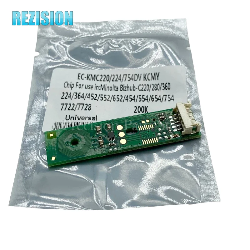 Original Developer Chip For Konica Minolta BHC 220 280 360 C224 284 364 454 554 754 652 Developer Chip Printer Copier Spare Part