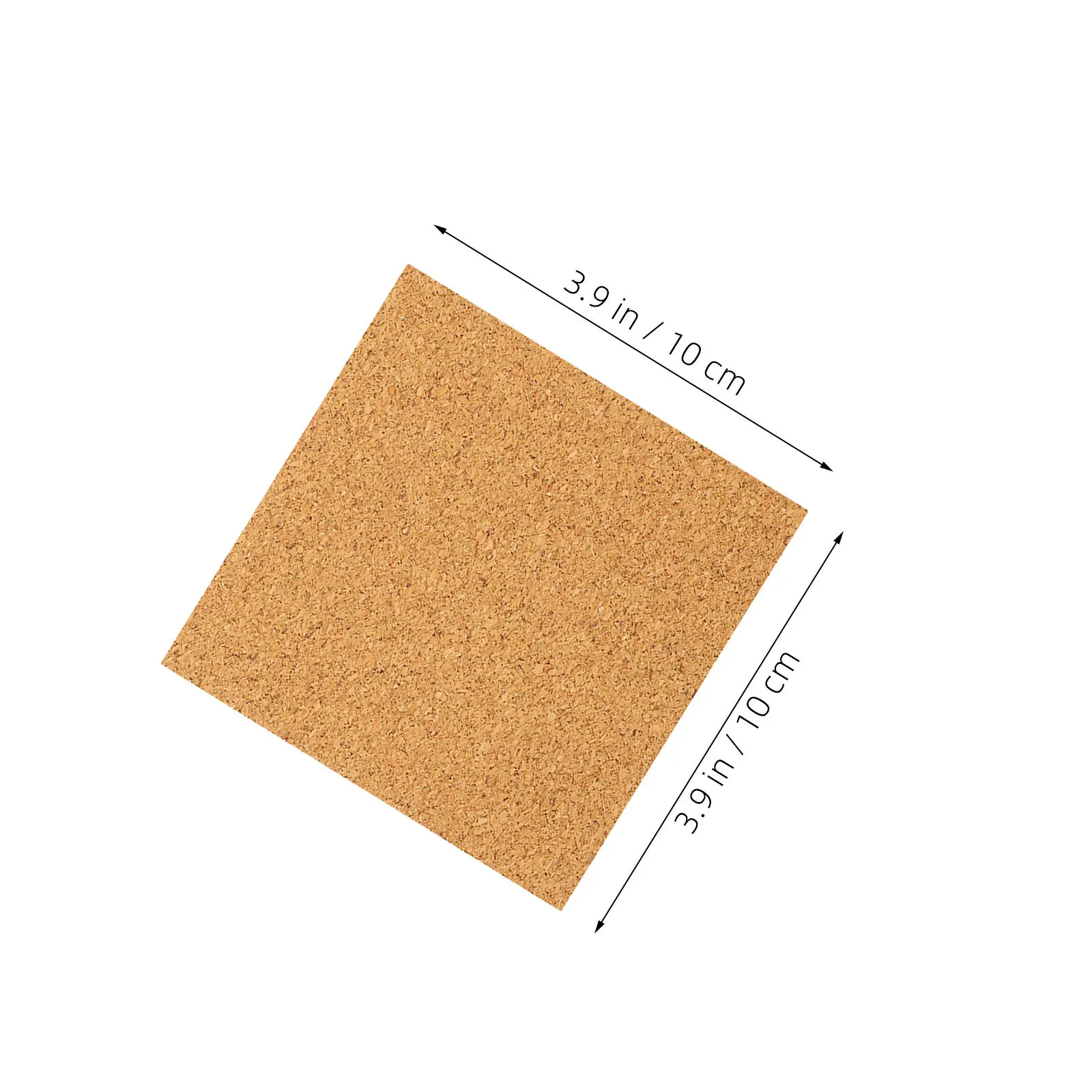 30 قطعة من صفائح الفلين ذاتية اللصق 4 بوصة مربعات قشر عصا قابلة للكتابة قابلة للكتابة للأكواب ديكور منزلي هادئ مربعات الفلين