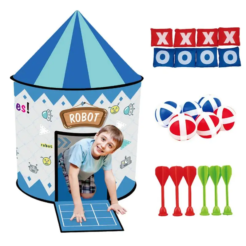 Toss Game Set 4-in-1 Kids Outdoor Games Kids Bean Bag Toss Game Wear-Resistant Folding Kids Outdoor Toys Bean Bag Game For Kids