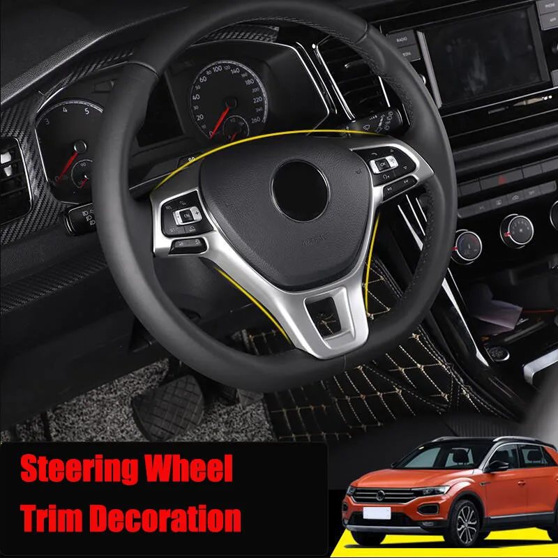 Car accessories Steering Wheel trim For Volkswagen Jetta Golf Sportsvan Golf 7 Polo Caddy Amarok Lavida Passat Tiguan Touran up!